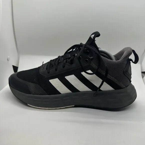 Adidas Own The Game Black White Mens Size 9 - Picture 11 of 14